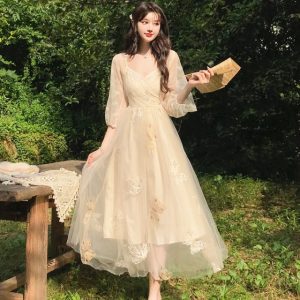 Đầm xòe dự tiệc sang trọng